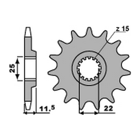 PBR Chain sprocket 520 464125217