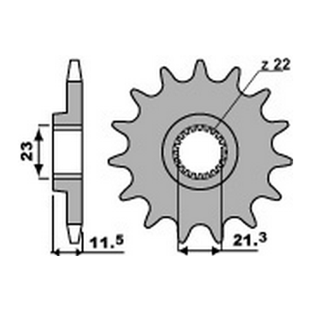 PBR Chain sprocket 520 464205113