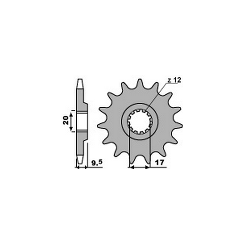 PBR Chain sprocket 428 464208414