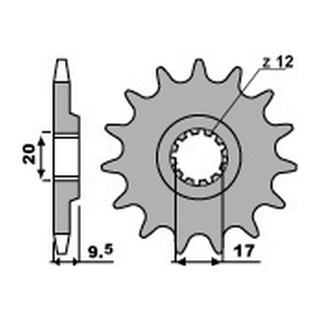 PBR Chain sprocket 428 464208414