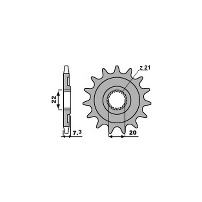 PBR Chain sprocket 520 464212013VAR