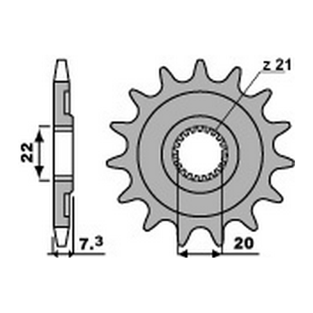 PBR Chain sprocket 520 464212013VAR