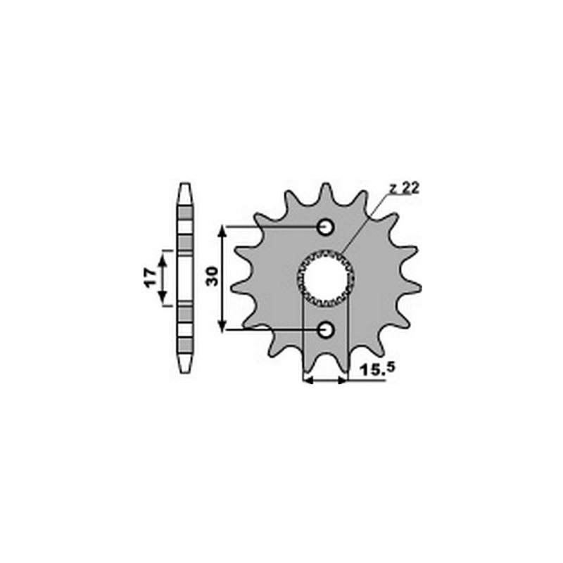 PBR Chain sprocket 420 46433215