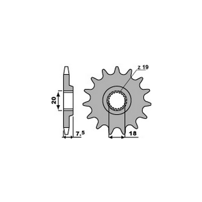 PBR Chain sprocket 520 46434013VAR