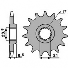 PBR Chain sprocket 520 46434213VAR