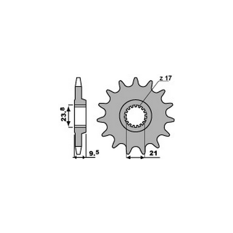 PBR Chain sprocket 520 46434213VAR