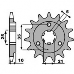 PBR Chain sprocket 520 46441215