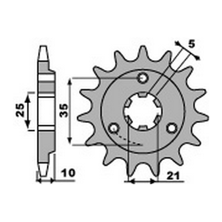 PBR Chain sprocket 520 46441215
