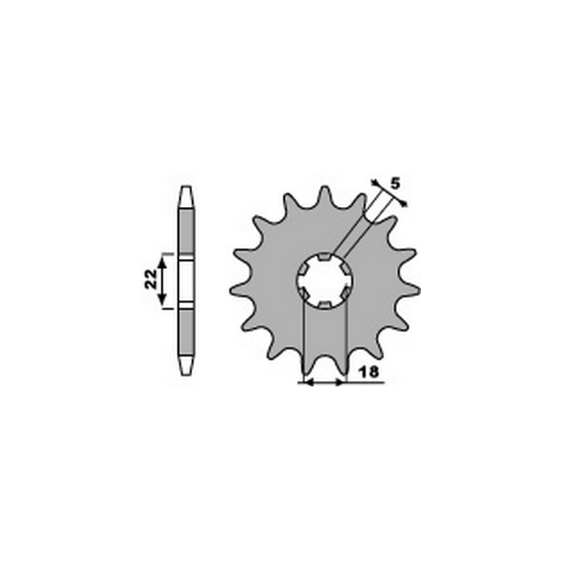PBR Chain sprocket 520 46442312VAR