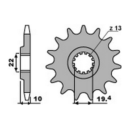 PBR Chain sprocket 520 46443515