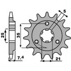 PBR Chain sprocket 520 46443716