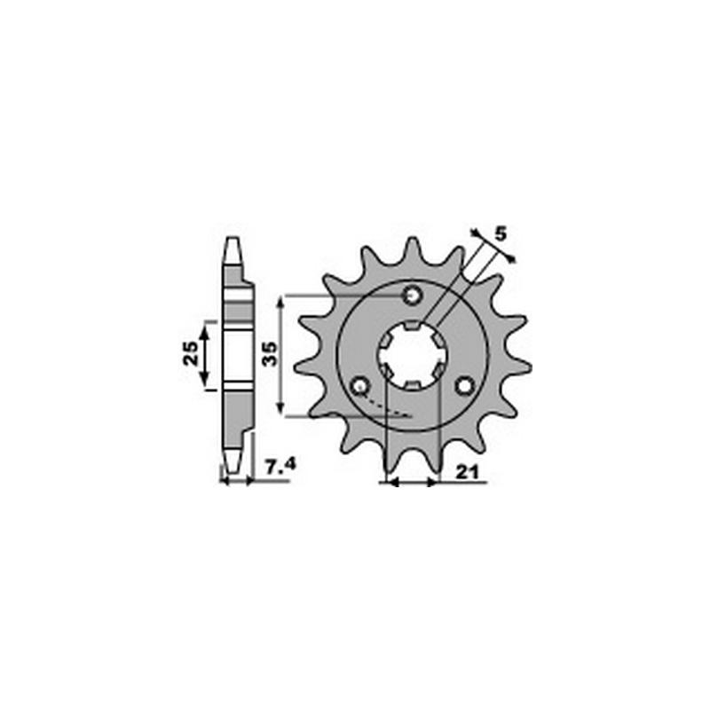 PBR Chain sprocket 520 46443716