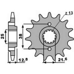 PBR Chain sprocket 520 46451115