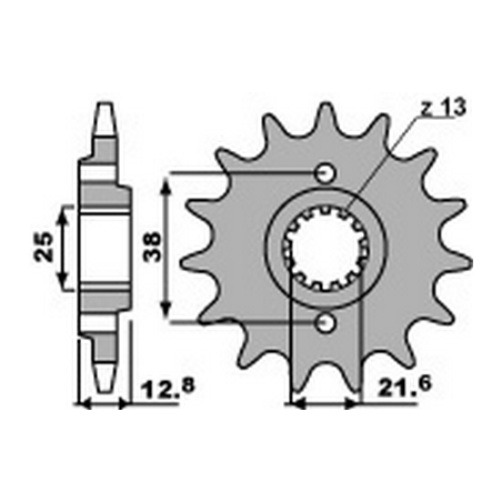 PBR Chain sprocket 520 46451115