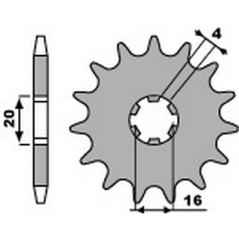 PBR Chain sprocket 420 46456015