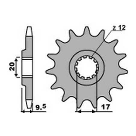 PBR Chain sprocket 420 464700514
