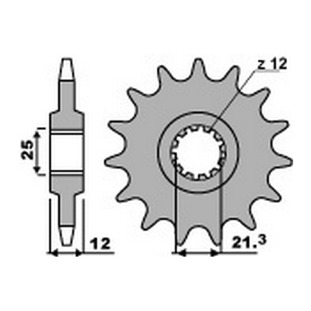 PBR Chain sprocket 520 46482315VAR