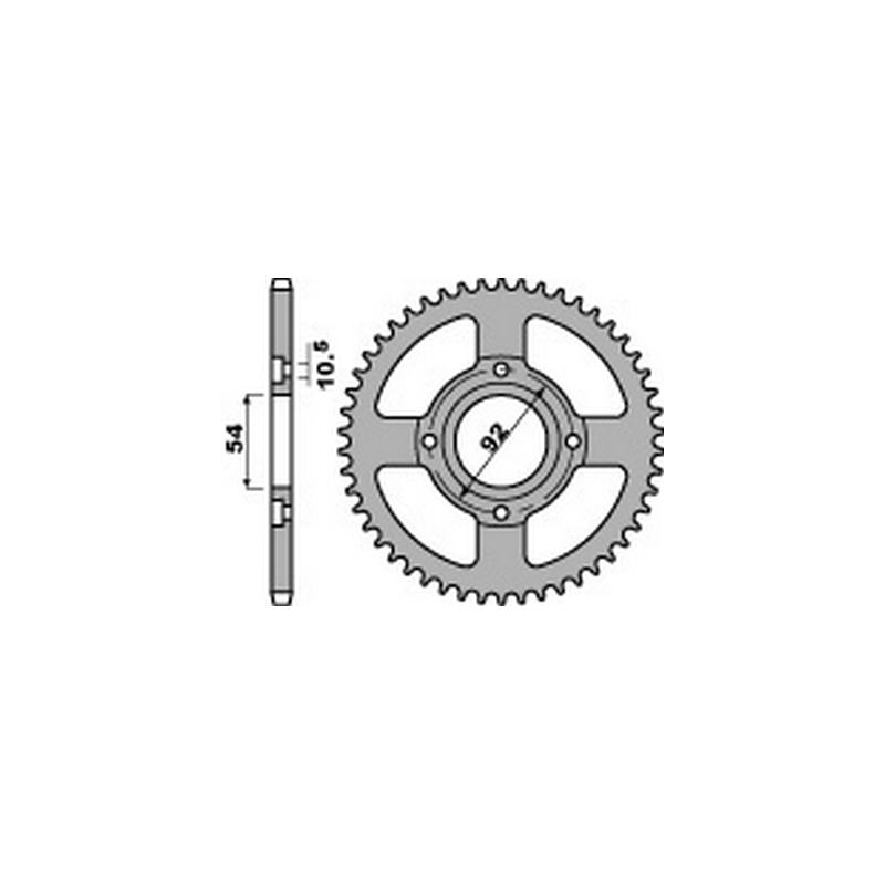 PBR Steel transmission plate crown 428 47000407