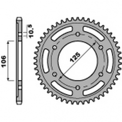 PBR Steel transmission plate crown 525 47000041