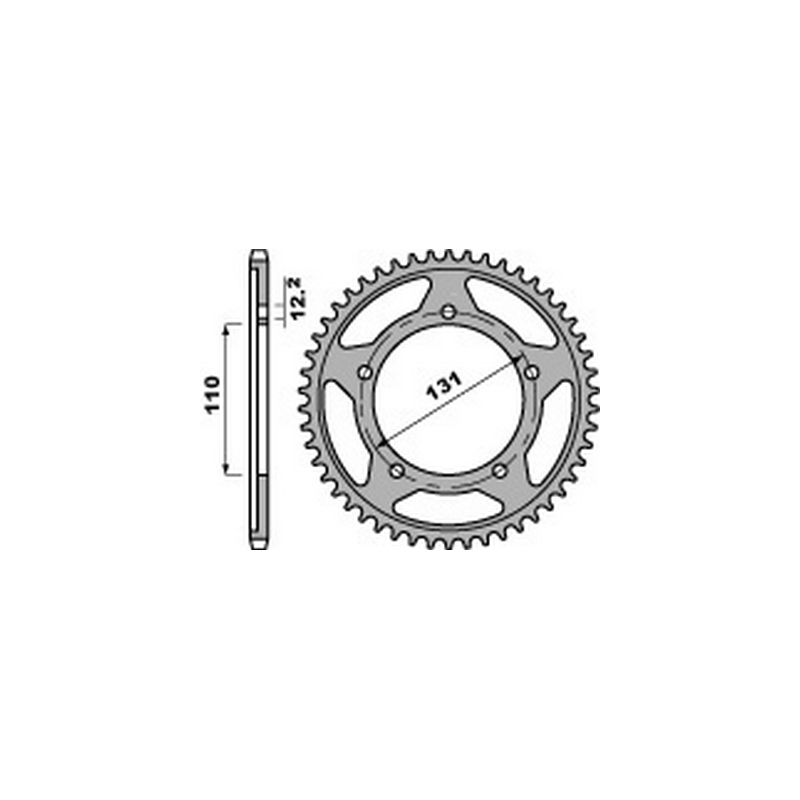 PBR Steel transmission plate crown 525 47000060