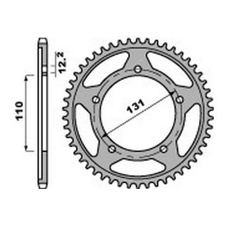 PBR Steel transmission plate crown 525 47000060
