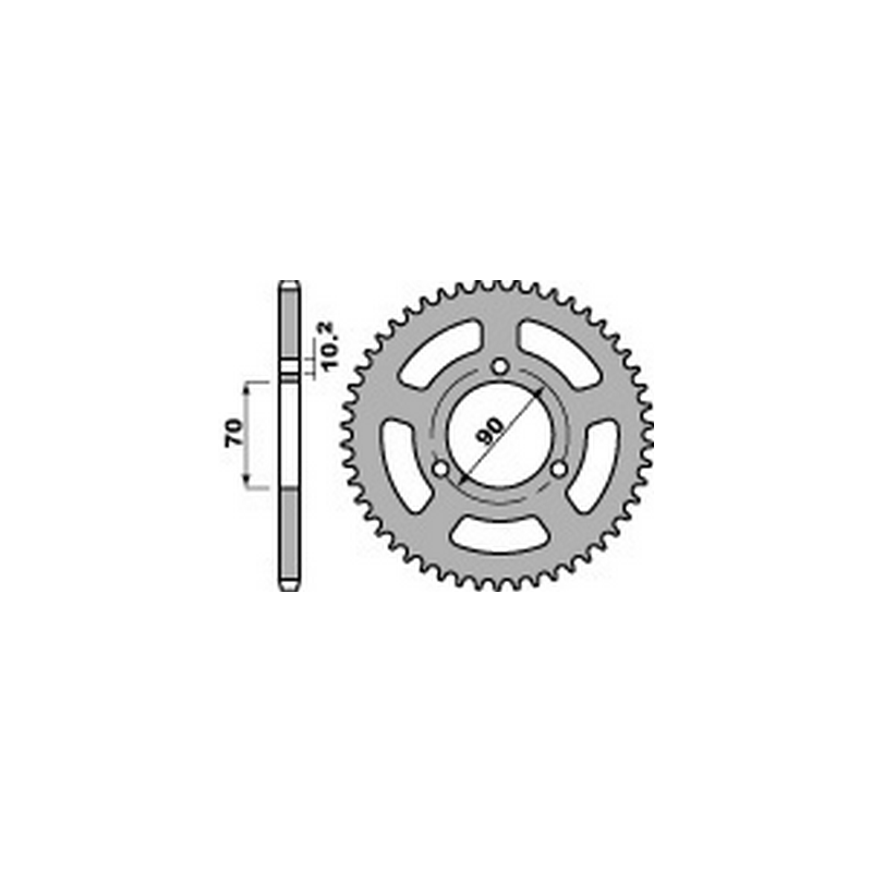 PBR Steel transmission plate crown 420 47000102