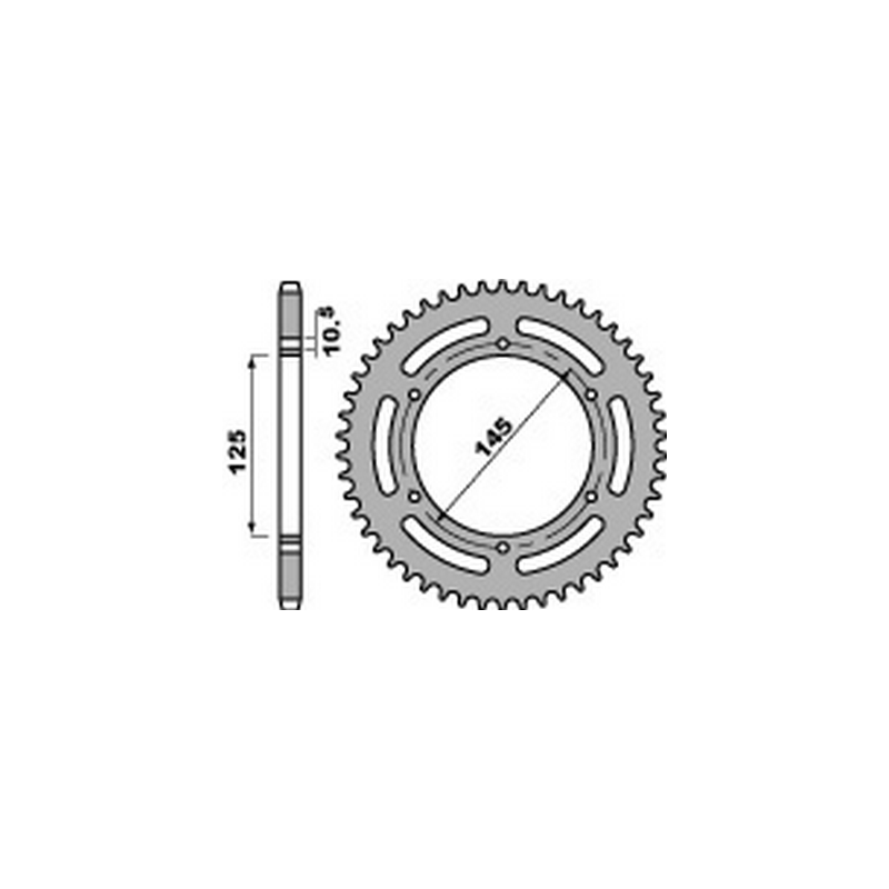 PBR Steel transmission plate crown 520 47000422