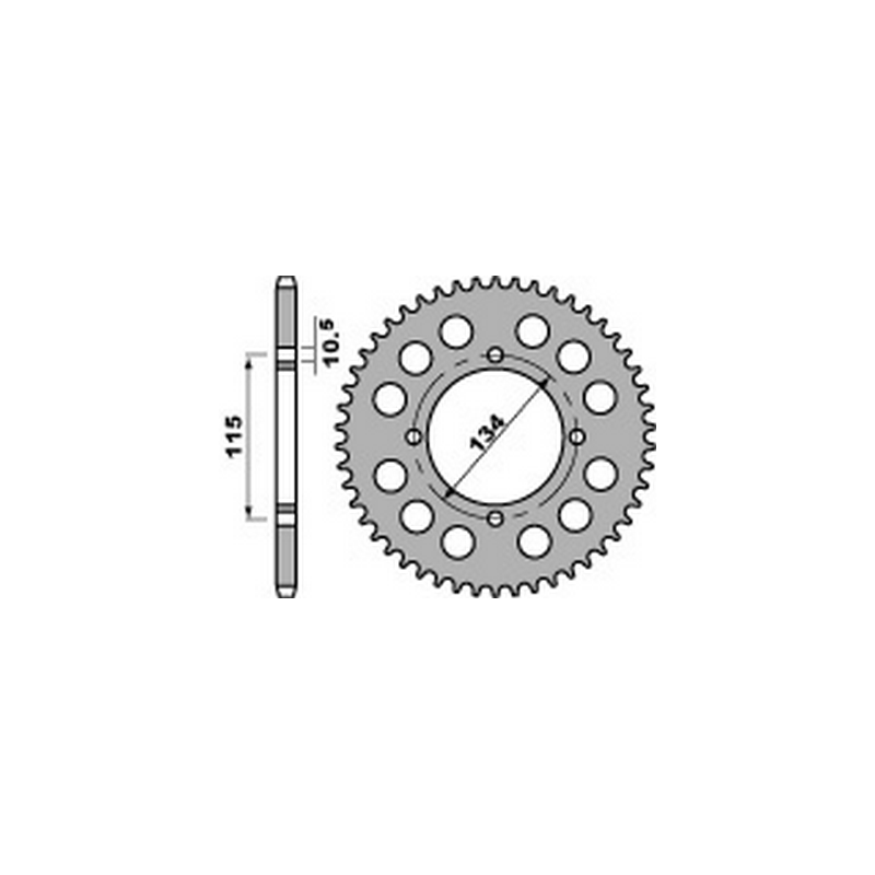 PBR Steel transmission plate crown 530 47000127