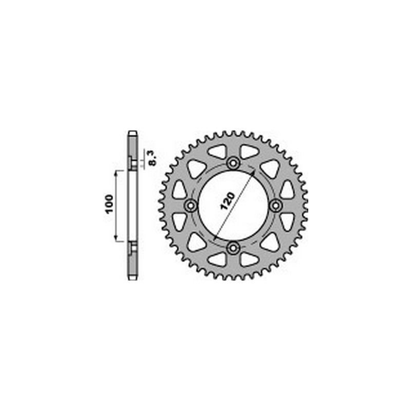 PBR Steel transmission plate crown 420 47000157