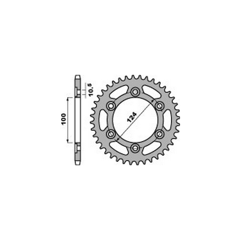 PBR Steel transmission plate crown 520 47000158