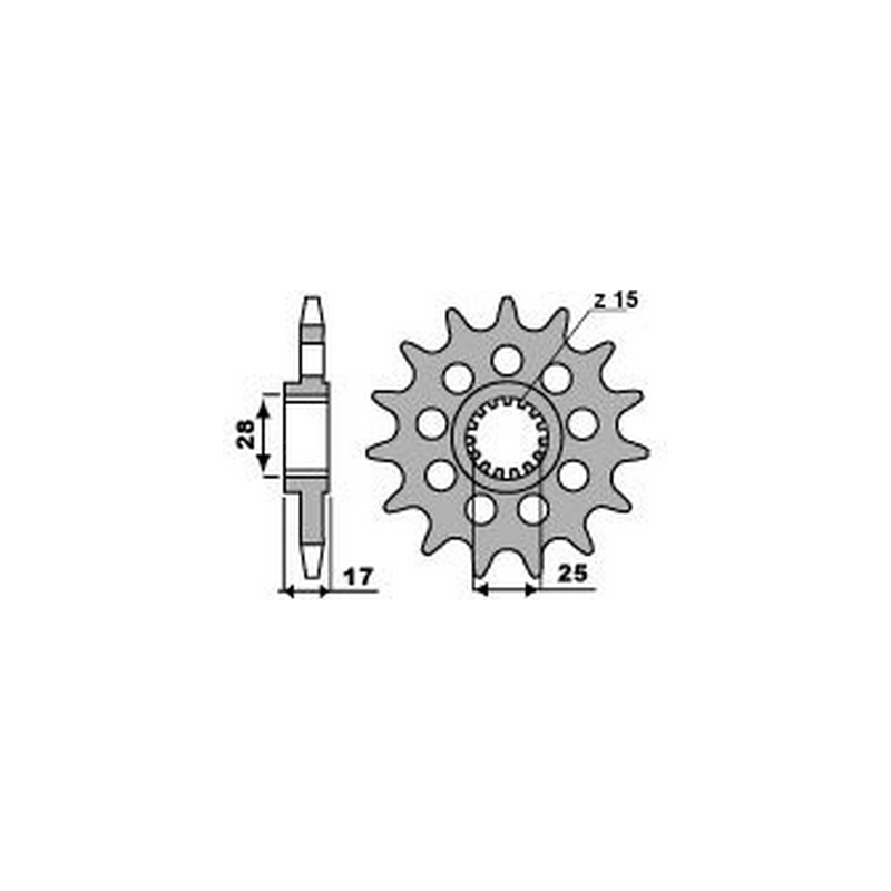 PBR Chain sprocket 520 47000174VAR