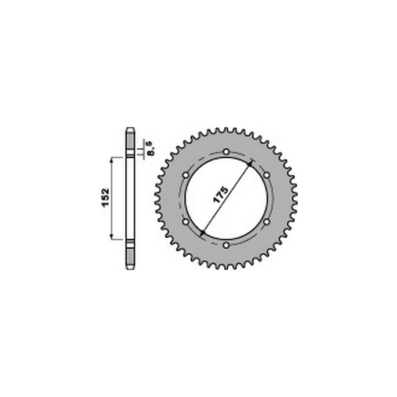 PBR Steel transmission plate crown 428 47000276