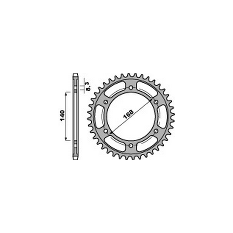 PBR Steel transmission plate crown 525 47000295