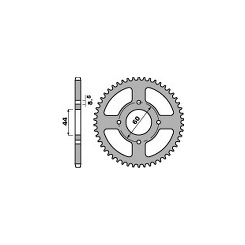 PBR Steel transmission plate crown 428 47683349