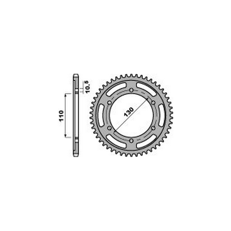 PBR Steel transmission plate crown 530 47000329VAR