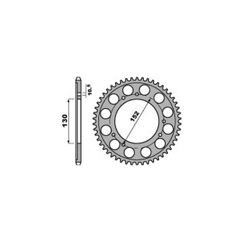 PBR Steel transmission plate crown 530 47000366