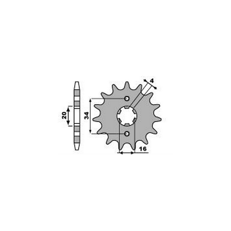 PBR Chain sprocket 428 47002157VAR