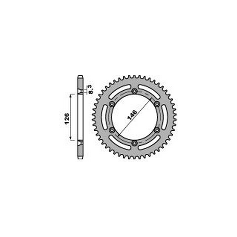 PBR Steel transmission plate crown 428 47002162