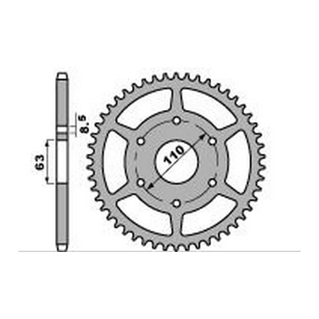 PBR Aluminum transmission plate crown 520 4675 47002222VAR