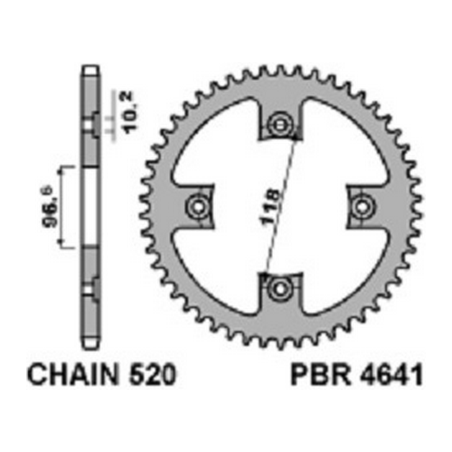 PBR Steel reinforced crown 520 4641 47464142