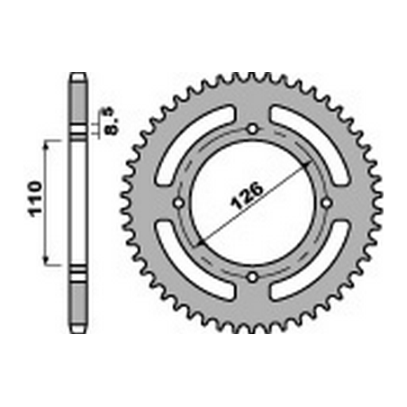 PBR Corona plato trasmision de acero 420 476441846VAR