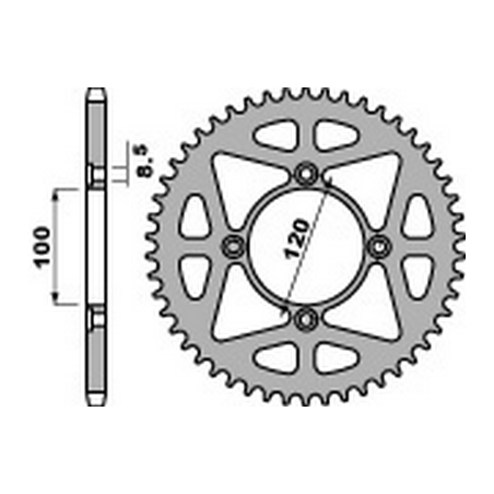 PBR Steel transmission plate crown 428 476447854