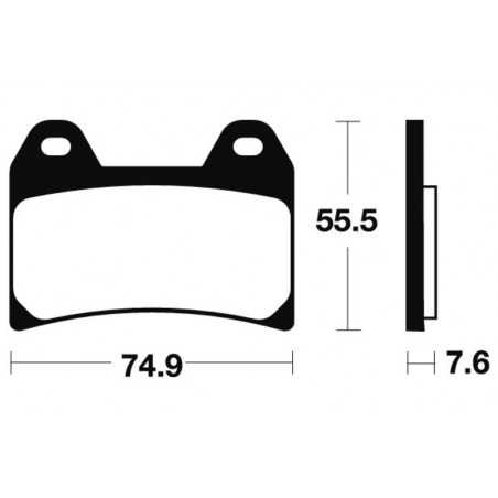 TECNIUM Organic brake pads for motorcycle ME277 40000037