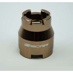 SCAR Llave 2 en 1 para desmontar tapones de horquilla WP 890563