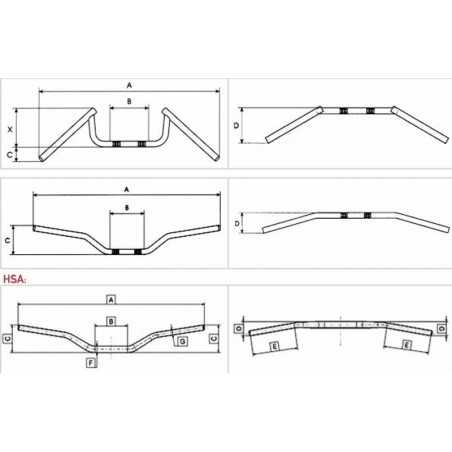 TOMMASELLI High steel handlebar 871942