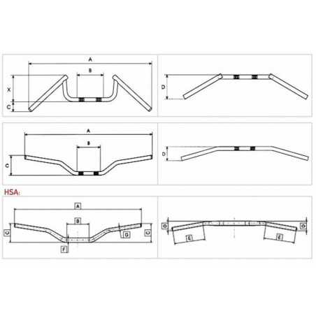 TOMMASELLI Medium steel handlebar 871944