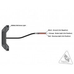 DENALI Brake light adaptable to the fender B7 30500094