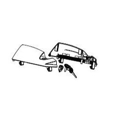SHAD Recambio de bombin cerradura para maleta lateral SH23 D1B23MAR