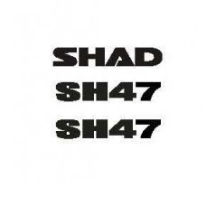 SHAD Replacement set of stickers for trunk SH47 D1B47ETR