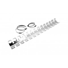 BIHR Aluminum exhaust guard with 4 clamps 440900